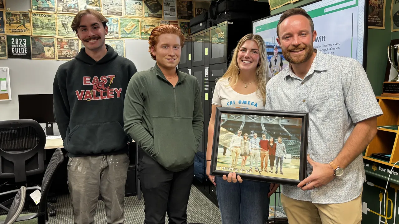 Students and Trevor Wilt