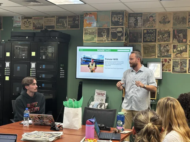 Trevor Wilt at Student Niner Media